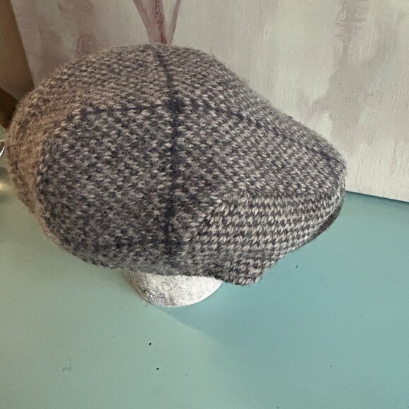 Ralph Lauren Herringbone Lamb's Wool Tweed Men's Newsboy Cap Size Small Medium - Picture 10 of 11
